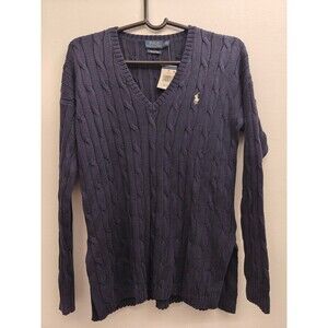 NWT Polo Ralph Lauren Men's Pima Cotton Cable-Knit Sweater – Hunter Navy – XS